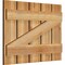 Ekena Millwork Spaced Board-n-Batten Shutters w/Z-Bar, Rough Sawn Western Red Cedar, 28 7/8W x 21H, PR RBS06Z29X021RWR - alternate 2